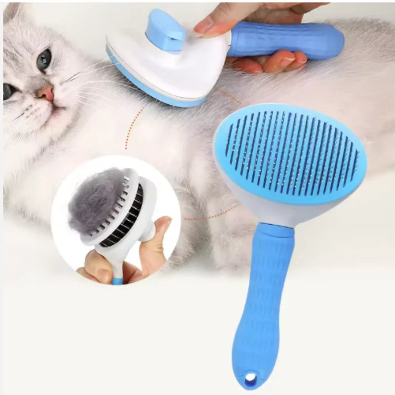Cepillo Autolimpiante para Perros y Gatos